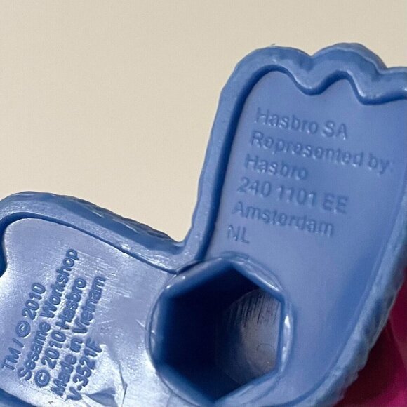 2010 Super Grover Sesame Street Workshop 3 Inch Figure Cake Topper Hasbro PVC - Picture 7 of 11